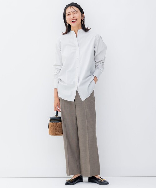 23区(ニジュウサンク)の「【洗える】チェックストレッチ ワイドパンツ(その他パンツ・レディース・ダークブラウン系3/ブラック系3・40/36/42/38)」の10枚目の写真