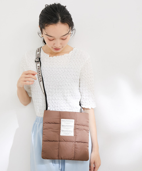 VIS（ビス）の「【BROWN THEATRE PRODUCTSコラボ】パフィーキルティングショルダーバッグ（ショルダーバッグ・レディース・キナリ/ピンク系その他2/ブラック/ブラウン・FREE）」の21枚目の写真