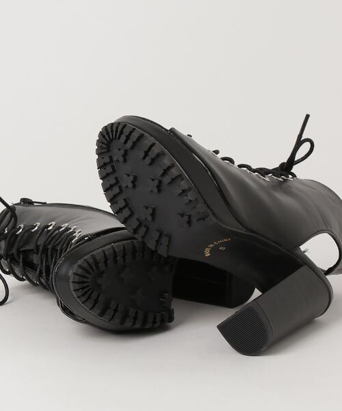 LOVEHUNTER（ラブハンター）の「LOVEHUNTER/+10.5cm レースアップヒールブーツサンダル(1624)（サンダル・レディース・ブラック/アイボリー・LL/M/L/S）」の4枚目の写真