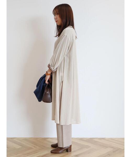 CRAFT STANDARD BOUTIQUE（クラフトスタンダードブティック）の「ヴィンテージボイル羽織ワンピース（ワンピース・レディース・アイボリー/カーキ/ブラック・FREE）」の5枚目の写真