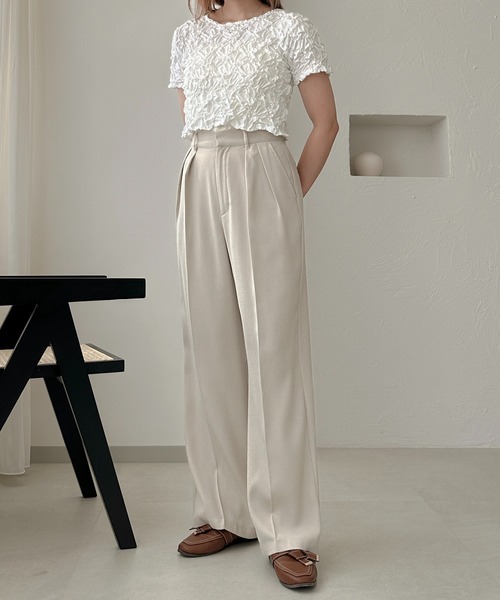 セール】【apres jour clair】クシュクシュトップス【ZOZOTOWN