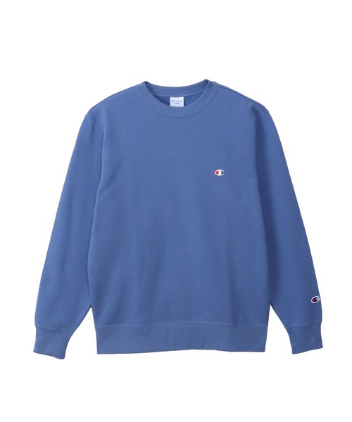 Champion(チャンピオン)の「【Champion/チャンピオン】メンズ ベーシック クルーネックスウェットシャツ(スウェット・メンズ・ホワイト/ブラウン系/オートミール/オレンジ系その他/グレー/ネイビー/ブラック/ブルーグリーン/ピーコックグリーン系/ベージュ系その他3/ロイヤルブルー/パープル系その他7/オレンジ系その他6/ダークグリーン系/ブルー系その他/イエロー系その他/レッド系その他6/グリーン/スカイブルー/ライトブラウン・XX-LARGE/X-LARGE/SMALL/MEDIUM/LARGE/X-SMALL)」の13枚目の写真