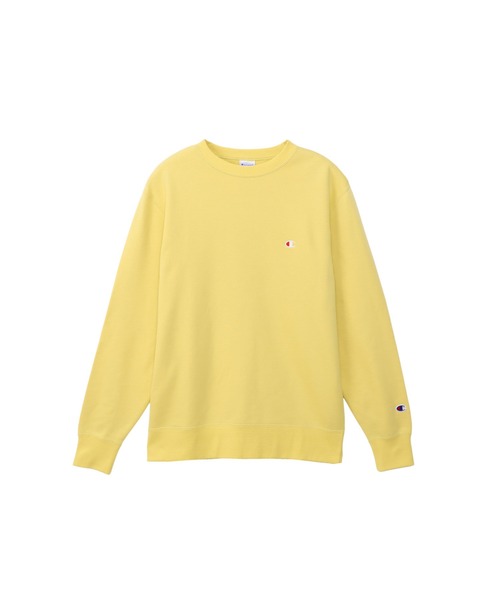 Champion(チャンピオン)の「【Champion/チャンピオン】メンズ ベーシック クルーネックスウェットシャツ(スウェット・メンズ・ホワイト/ブラウン系/オートミール/オレンジ系その他/グレー/ネイビー/ブラック/ブルーグリーン/ピーコックグリーン系/ベージュ系その他3/ロイヤルブルー/パープル系その他7/オレンジ系その他6/ダークグリーン系/ブルー系その他/イエロー系その他/レッド系その他6/グリーン/スカイブルー/ライトブラウン・XX-LARGE/X-LARGE/SMALL/MEDIUM/LARGE/X-SMALL)」の17枚目の写真