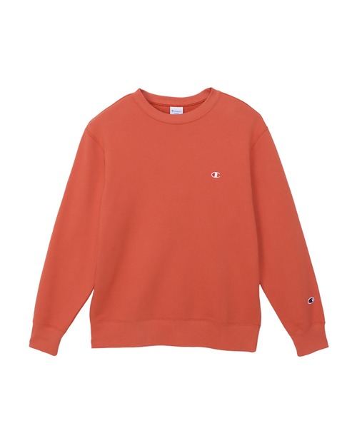 Champion(チャンピオン)の「【Champion/チャンピオン】メンズ ベーシック クルーネックスウェットシャツ(スウェット・メンズ・ホワイト/ブラウン系/オートミール/オレンジ系その他/グレー/ネイビー/ブラック/ブルーグリーン/ピーコックグリーン系/ベージュ系その他3/ロイヤルブルー/パープル系その他7/オレンジ系その他6/ダークグリーン系/ブルー系その他/イエロー系その他/レッド系その他6/グリーン/スカイブルー/ライトブラウン・XX-LARGE/X-LARGE/SMALL/MEDIUM/LARGE/X-SMALL)」の19枚目の写真