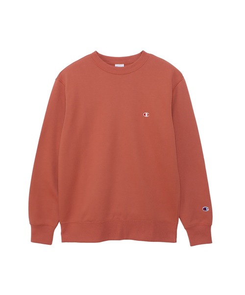 Champion(チャンピオン)の「【Champion/チャンピオン】メンズ ベーシック クルーネックスウェットシャツ(スウェット・メンズ・ホワイト/ブラウン系/オートミール/オレンジ系その他/グレー/ネイビー/ブラック/ブルーグリーン/ピーコックグリーン系/ベージュ系その他3/ロイヤルブルー/パープル系その他7/オレンジ系その他6/ダークグリーン系/ブルー系その他/イエロー系その他/レッド系その他6/グリーン/スカイブルー/ライトブラウン・XX-LARGE/X-LARGE/SMALL/MEDIUM/LARGE/X-SMALL)」の20枚目の写真