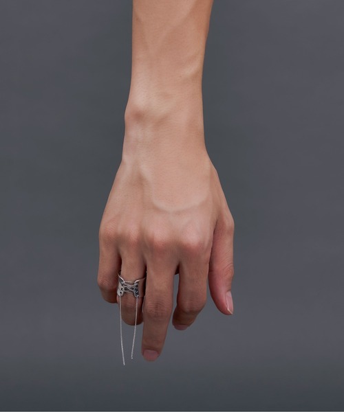 Ellno Loset（エルノロゼット）の「レースアップリング（リング・メンズ・シルバー・FREE）」の3枚目の写真