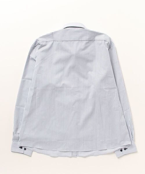 TOKYO SHIRTS(トウキョウシャツ)の「形態安定ノーアイロン レギュラー 長袖ビジネスワイシャツ(ビジネスシャツ・レディース・ブルー・M/LL/XL/L/S)」の9枚目の写真