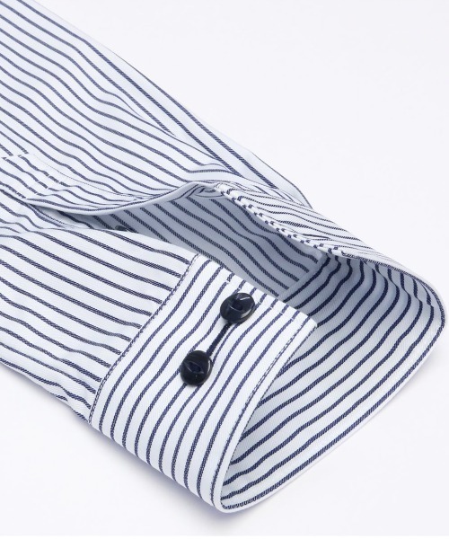 TOKYO SHIRTS(トウキョウシャツ)の「形態安定ノーアイロン レギュラー 長袖ビジネスワイシャツ(ビジネスシャツ・レディース・ブルー・M/LL/XL/L/S)」の4枚目の写真