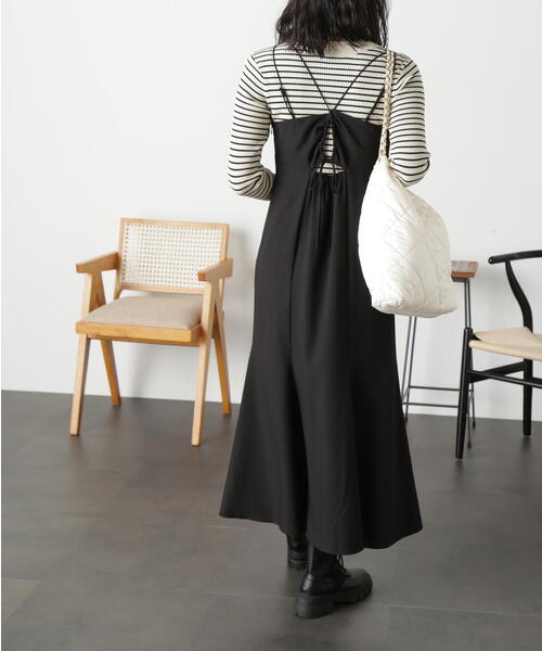 FREE'S MART（フリーズマート）の「マーメイドキャミワンピース（ワンピース・レディース・ブラック/ブラウン・SMALL/MEDIUM）」の13枚目の写真