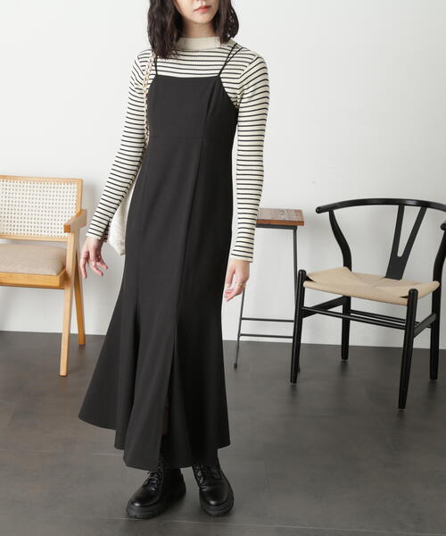 FREE'S MART（フリーズマート）の「マーメイドキャミワンピース（ワンピース・レディース・ブラック/ブラウン・SMALL/MEDIUM）」の14枚目の写真