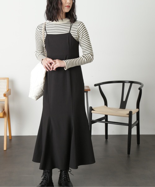 FREE'S MART（フリーズマート）の「マーメイドキャミワンピース（ワンピース・レディース・ブラック/ブラウン・SMALL/MEDIUM）」の9枚目の写真