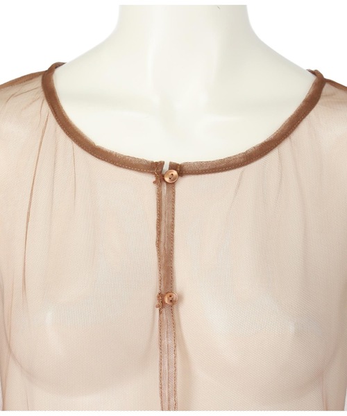 Settimissimo（セッティミッシモ）の「チュール シアー ロングワンピース（ワンピース・レディース・ベージュ/ブラック・FREE）」の19枚目の写真