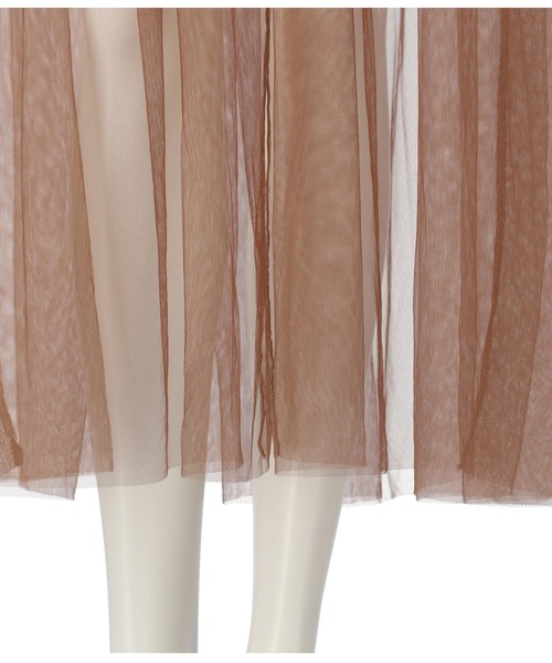 Settimissimo（セッティミッシモ）の「チュール シアー ロングワンピース（ワンピース・レディース・ベージュ/ブラック・FREE）」の20枚目の写真