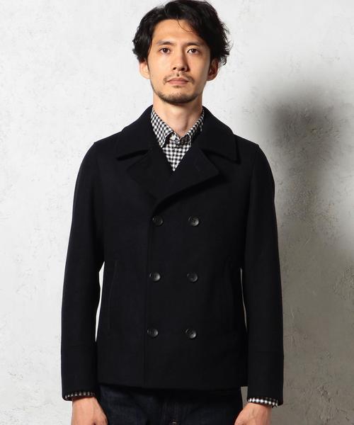 green label relaxing（グリーンレーベルリラクシング）の「【WEB限定】 ★★MELTON SHORT Pコート（ピーコート・メンズ・ブラック/グレー/ネイビー・X-LARGE/SMALL/LARGE/MEDIUM）」の17枚目の写真