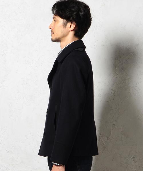 green label relaxing（グリーンレーベルリラクシング）の「【WEB限定】 ★★MELTON SHORT Pコート（ピーコート・メンズ・ブラック/グレー/ネイビー・X-LARGE/SMALL/LARGE/MEDIUM）」の18枚目の写真