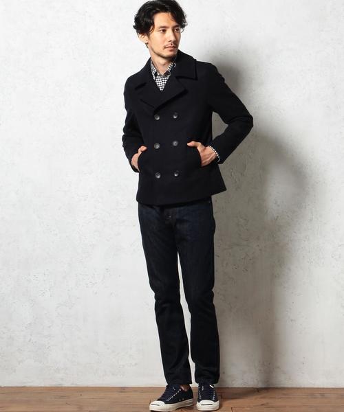 green label relaxing（グリーンレーベルリラクシング）の「【WEB限定】 ★★MELTON SHORT Pコート（ピーコート・メンズ・ブラック/グレー/ネイビー・X-LARGE/SMALL/LARGE/MEDIUM）」の19枚目の写真