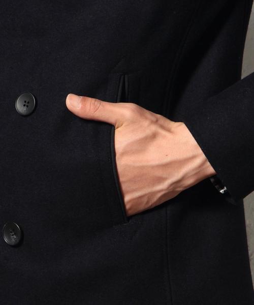 green label relaxing（グリーンレーベルリラクシング）の「【WEB限定】 ★★MELTON SHORT Pコート（ピーコート・メンズ・ブラック/グレー/ネイビー・X-LARGE/SMALL/LARGE/MEDIUM）」の13枚目の写真