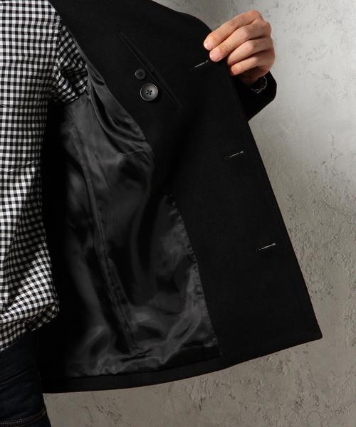 green label relaxing（グリーンレーベルリラクシング）の「【WEB限定】 ★★MELTON SHORT Pコート（ピーコート・メンズ・ブラック/グレー/ネイビー・X-LARGE/SMALL/LARGE/MEDIUM）」の4枚目の写真