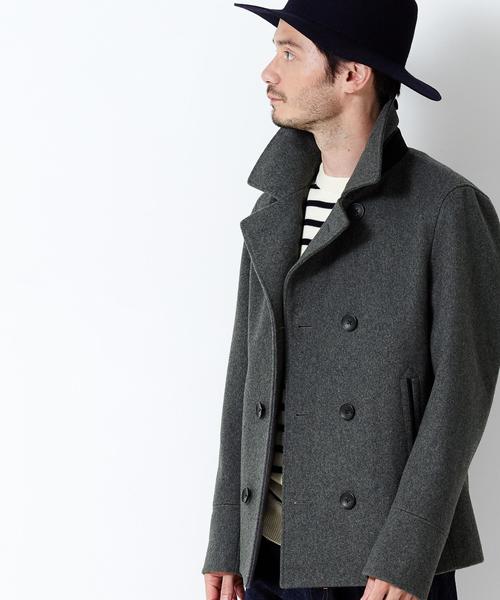 green label relaxing（グリーンレーベルリラクシング）の「【WEB限定】 ★★MELTON SHORT Pコート（ピーコート・メンズ・ブラック/グレー/ネイビー・X-LARGE/SMALL/LARGE/MEDIUM）」の22枚目の写真