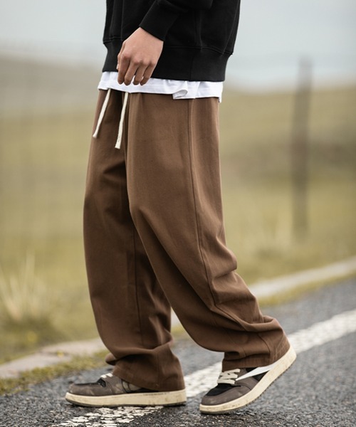 Cloudstyle（クラウドスタイル）の「【Cloudstyle】ルーズ パラシュートパンツ/ ワイドバルーンパンツ/ クライミングパンツ（スラックス・メンズ・ブラック/オフホワイト/ブラウン/ベージュ・MEDIUM/LARGE/X-LARGE）」の12枚目の写真