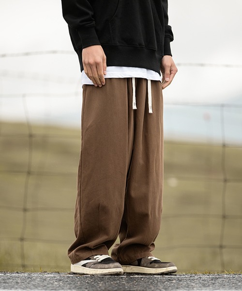 Cloudstyle（クラウドスタイル）の「【Cloudstyle】ルーズ パラシュートパンツ/ ワイドバルーンパンツ/ クライミングパンツ（スラックス・メンズ・ブラック/オフホワイト/ブラウン/ベージュ・MEDIUM/LARGE/X-LARGE）」の13枚目の写真