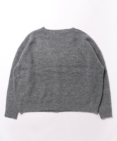 flower(フラワー)の「フラッフィ―アンサンブルニット2(ニット/セーター・レディース・グレー/アイボリー・FREE)」の3枚目の写真
