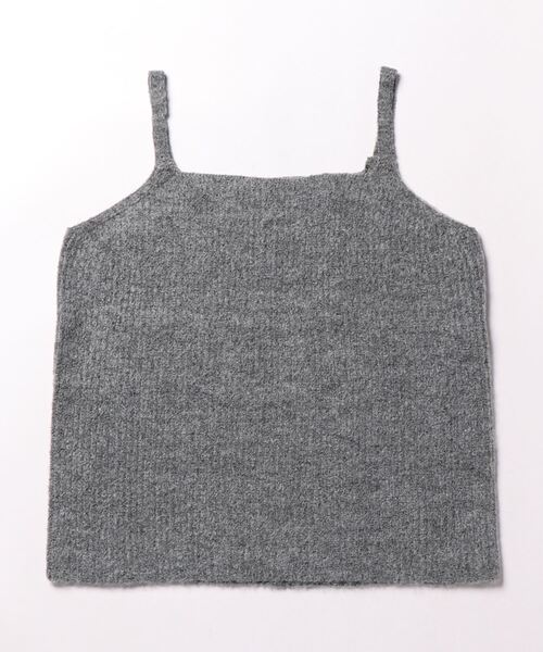 flower(フラワー)の「フラッフィ―アンサンブルニット2(ニット/セーター・レディース・グレー/アイボリー・FREE)」の4枚目の写真