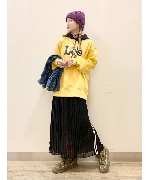 Lee(リー)の「【Lee別注】フード配色パーカー(パーカー・メンズ・イエロー・XL/L/M)」の14枚目の写真