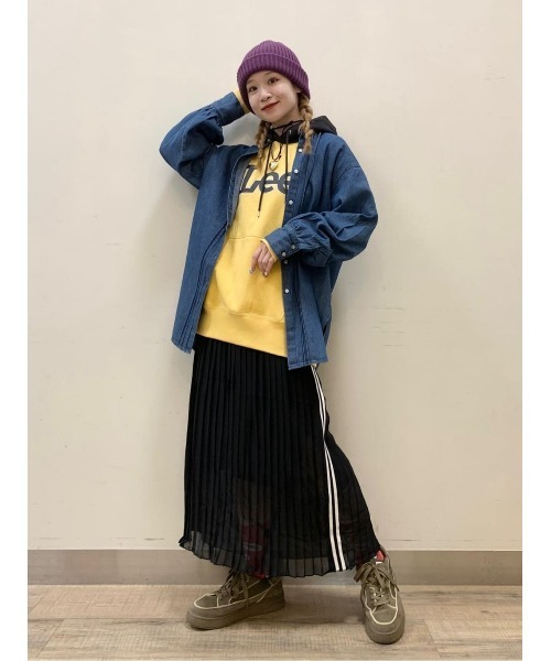Lee(リー)の「【Lee別注】フード配色パーカー(パーカー・メンズ・イエロー・XL/L/M)」の16枚目の写真