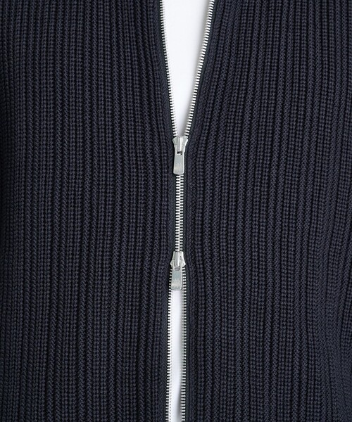 BATONER(バトナー)の「【BATONER/バトナー】STUDIOUS別注 OVERSIZE DRIVERS KNIT(カーディガン/ボレロ・メンズ・ブラック/ダークグレー・1/2)」の13枚目の写真