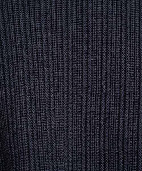 BATONER(バトナー)の「【BATONER/バトナー】STUDIOUS別注 OVERSIZE DRIVERS KNIT(カーディガン/ボレロ・メンズ・ブラック/ダークグレー・1/2)」の14枚目の写真