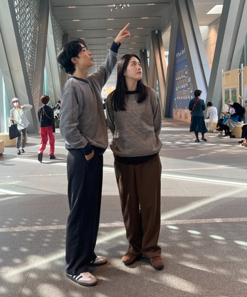 BROKEN BASE（ブロークンベース）の「ウールライク起毛パンツ（その他パンツ・メンズ・ブラウン/グレー・LARGE/MEDIUM）」の3枚目の写真