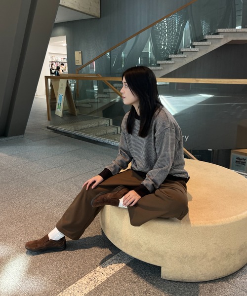 BROKEN BASE（ブロークンベース）の「ウールライク起毛パンツ（その他パンツ・メンズ・ブラウン/グレー・LARGE/MEDIUM）」の22枚目の写真