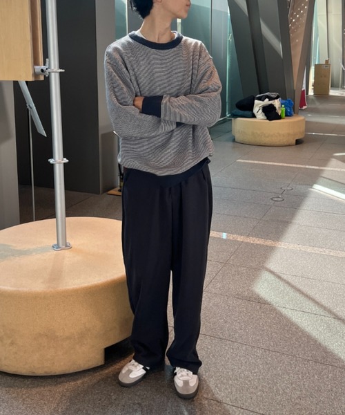 BROKEN BASE（ブロークンベース）の「ウールライク起毛パンツ（その他パンツ・メンズ・ブラウン/グレー・LARGE/MEDIUM）」の13枚目の写真