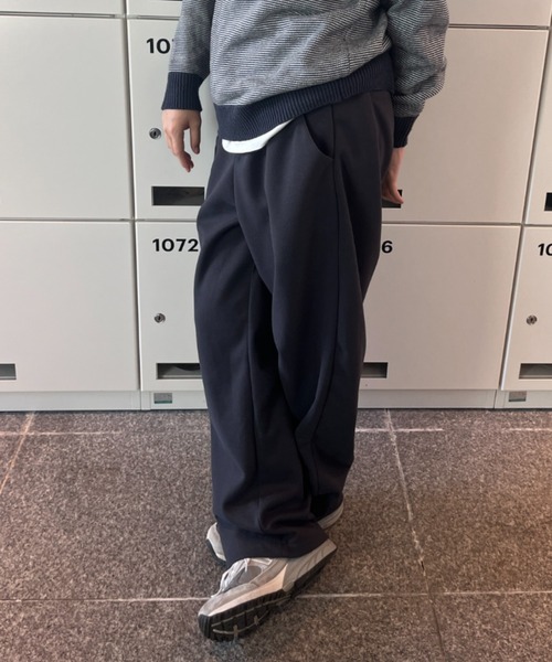 BROKEN BASE（ブロークンベース）の「ウールライク起毛パンツ（その他パンツ・メンズ・ブラウン/グレー・LARGE/MEDIUM）」の10枚目の写真