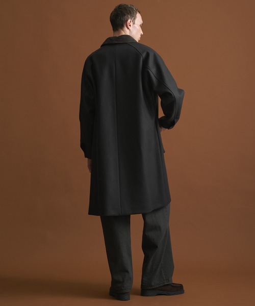 セール】Super140s メルトンハンティングコート / 保温 / 天然撥水