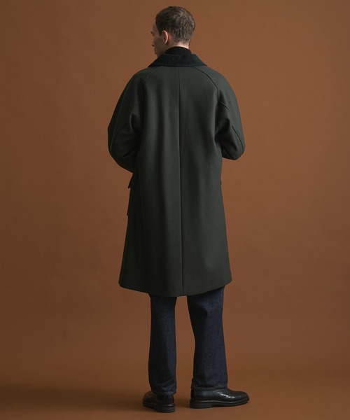セール】Super140s メルトンハンティングコート / 保温 / 天然撥水
