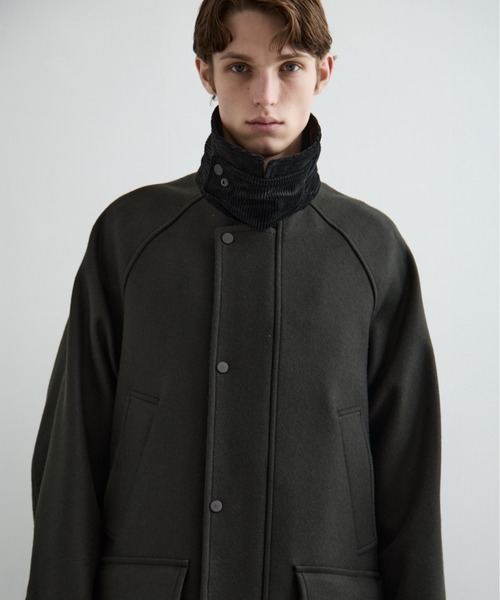 セール】Super140s メルトンハンティングコート / 保温 / 天然撥水