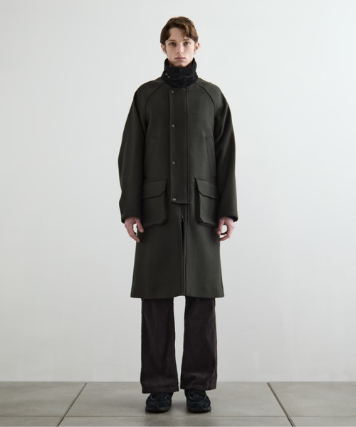 セール】Super140s メルトンハンティングコート / 保温 / 天然撥水