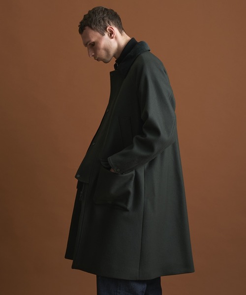 Super140s メルトンハンティングコート / 保温 / 天然撥水 / 抗菌防臭