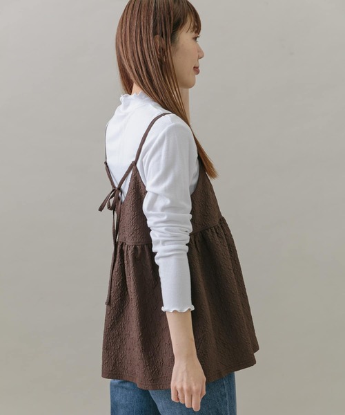 URBAN RESEARCH Sonny Label(アーバンリサーチサニーレーベル)の「インナーセットふくれJQキャミビスチェ(キャミソール・レディース・ブラック系その他/ブラウン系その他/ホワイト系その他・FREE)」の15枚目の写真