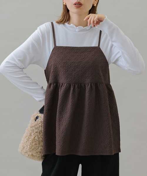 URBAN RESEARCH Sonny Label(アーバンリサーチサニーレーベル)の「インナーセットふくれJQキャミビスチェ(キャミソール・レディース・ブラック系その他/ブラウン系その他/ホワイト系その他・FREE)」の13枚目の写真