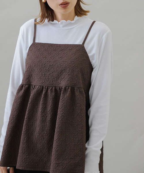 URBAN RESEARCH Sonny Label(アーバンリサーチサニーレーベル)の「インナーセットふくれJQキャミビスチェ(キャミソール・レディース・ブラック系その他/ブラウン系その他/ホワイト系その他・FREE)」の12枚目の写真