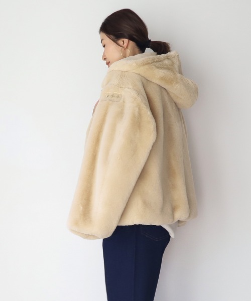 TATRAS（タトラス）の「【TATRAS】フーデットボアジャケット-BOA