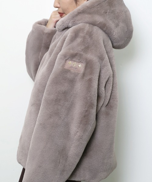 TATRAS（タトラス）の「【TATRAS】フーデットボアジャケット-BOA