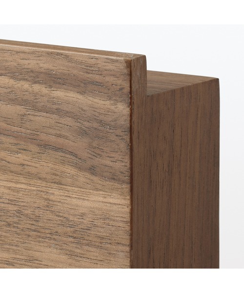 壁に付けられる家具長押マグネット付き ウォールナット材突板 44cm