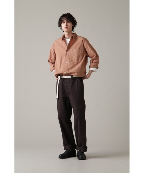 MHL.（エムエイチエル）の「COMPACT COTTON POPLIN（シャツ/ブラウス・メンズ・カーキ/オレンジ系その他3・MEDIUM/SMALL/LARGE）」の5枚目の写真
