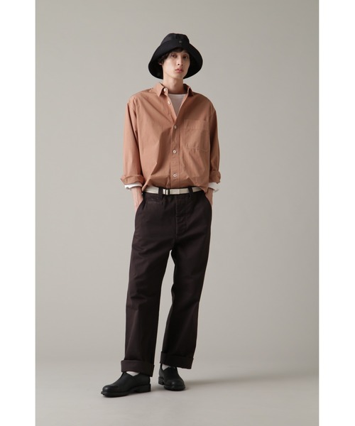 MHL.（エムエイチエル）の「COMPACT COTTON POPLIN（シャツ/ブラウス・メンズ・カーキ/オレンジ系その他3・MEDIUM/SMALL/LARGE）」の7枚目の写真