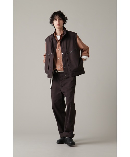 MHL.（エムエイチエル）の「COMPACT COTTON POPLIN（シャツ/ブラウス・メンズ・カーキ/オレンジ系その他3・MEDIUM/SMALL/LARGE）」の8枚目の写真