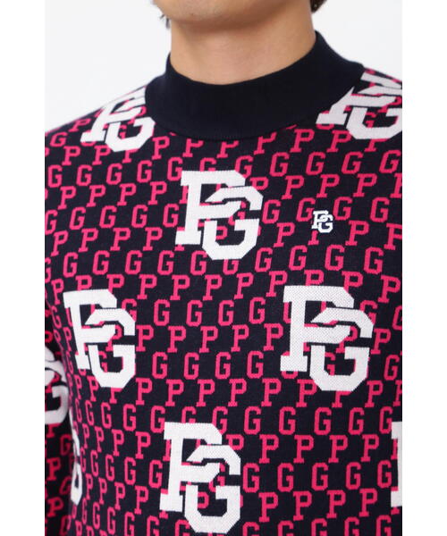 パーリーゲイツ ハイネック カシミヤ ニット Lサイズ カシミヤタッチタートルネックニットプルオーバー | PEARLY GATES